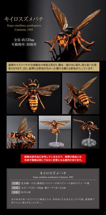 Hornet and Megalara garuda figures by Bandai, Japan
