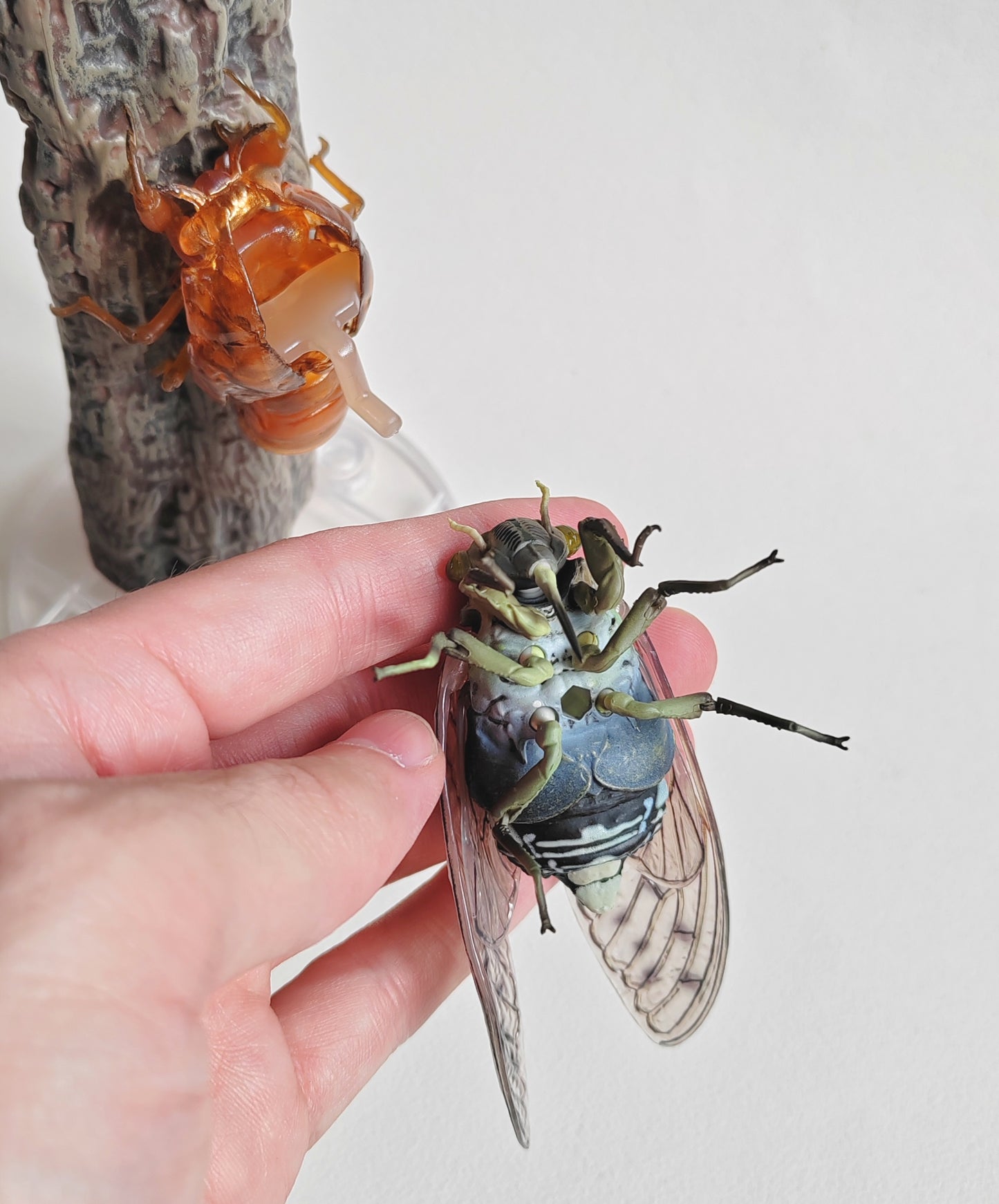 Cicada figures by Bandai, Japan