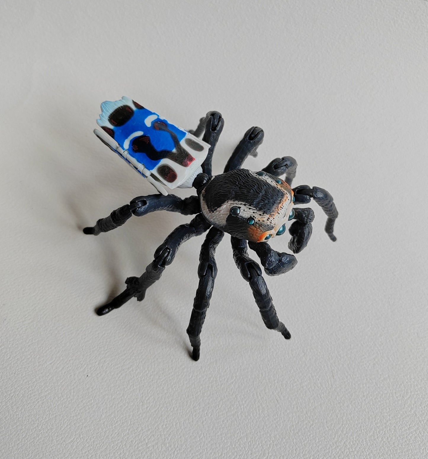 Peacock jumping spider figures, Japanese exclusives made by BANDAI