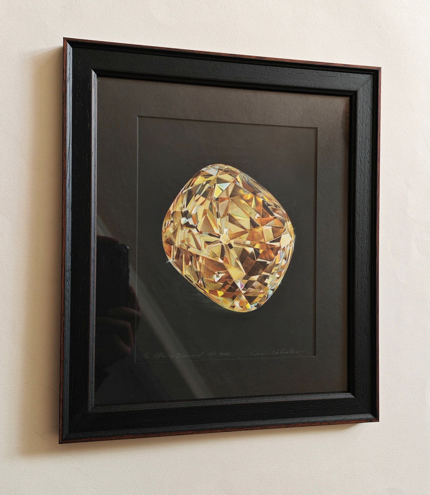 Framed original artwork - The Tiffany Diamond
